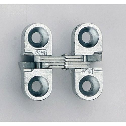 3/8" x 1" Light Duty Invisible Hinge for 1/2" to 5/8" Doors Satin Chrome Finish