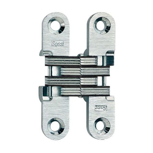 1/2" x 2-3/8" Light Duty Invisible Hinge for 3/4" Doors Unplated Finish Pair