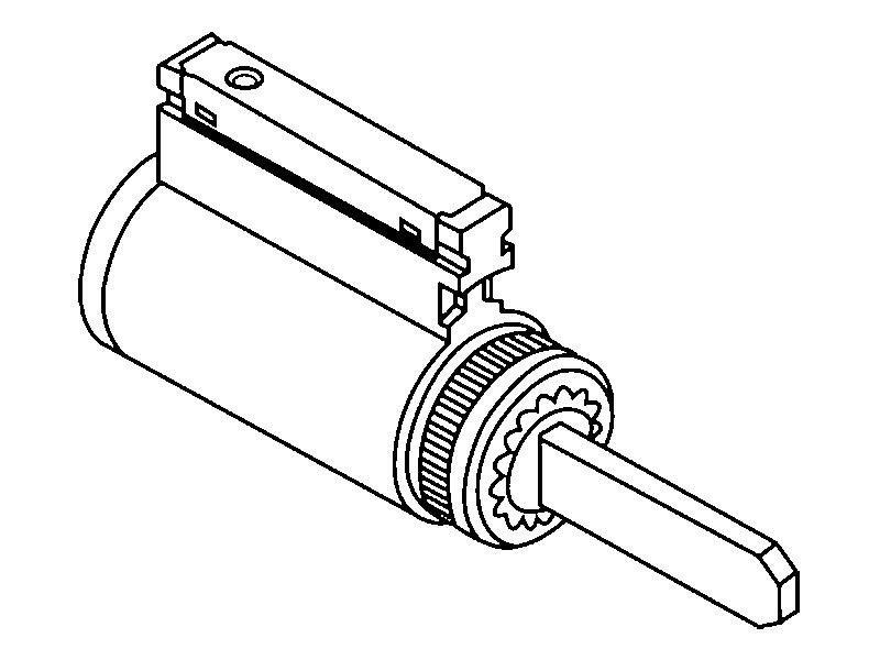 Corbin Russwin 2000-052-981 606 Lever Cylinder Satin Brass