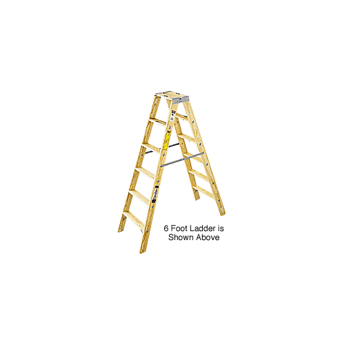 6' Heavy-Duty Wood Glazier's Ladder