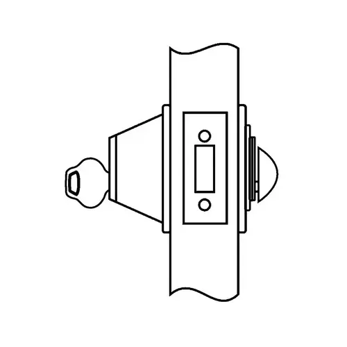 Deadlock Bright Nickel Plated Clear Coated