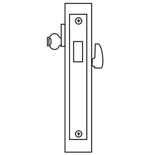 ML2017 Mortise Classroom Deadlock, Satin Chrome