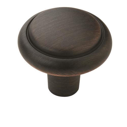 Gilded Bronze Sterling Traditional Round Cabinet Knob 1-1/8" Diameter For Kitchen And Cabinet Hardware Oil Rubbed Bronze Brass - pack of 200