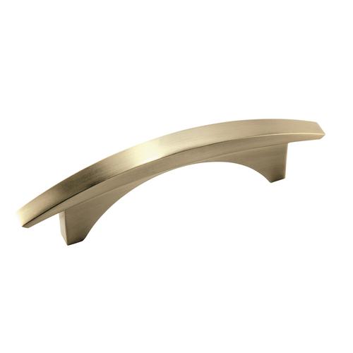 Amerock BP29409BBZ Essential'Z Contemporary Style Curved Cabinet Appliance Pull Handle For Kitchen And Bathroom Hardware 3" Golden Champagne