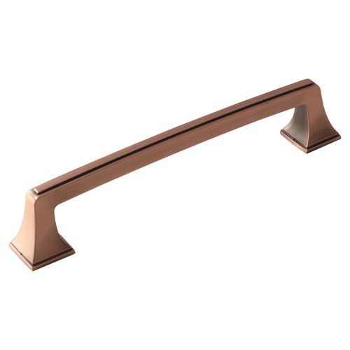 Mulholland Traditional Style Bar Cabinet Pull Handle 8" Center to Center Brushed Copper