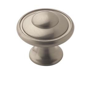 Pack of 10 1-3/16" (30 mm) Diameter Allison Value Cabinet Knob Satin Nickel Finish