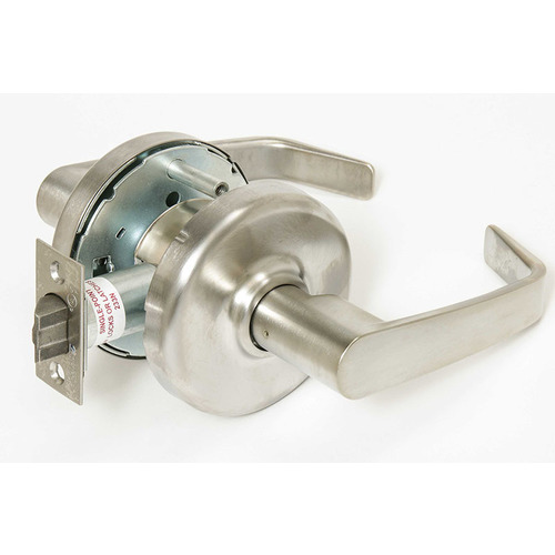 Zinc Newport Lever and D Rose Time Out Lock Grade 1 Extra Heavy Duty Cylindrical Lever Lock Satin Chrome Finish