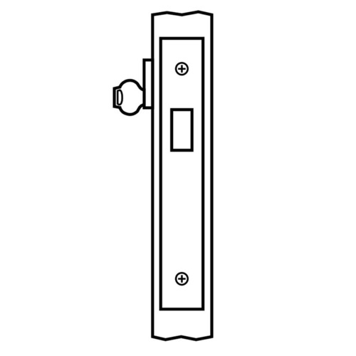 ML2011 Mortise Single Cylinder Deadlock, Satin Chrome