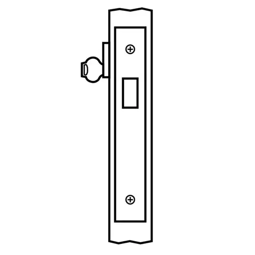 ML2011 Mortise Single Cylinder Deadlock, Satin Chrome
