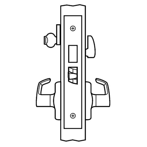 ML2024 Mortise Entrance Lever Lockset, Satin Chrome