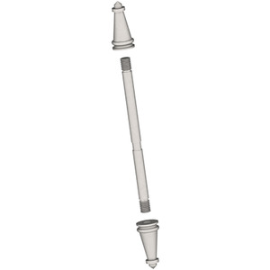 Residential Hinge Tip Kit, Satin Nickel