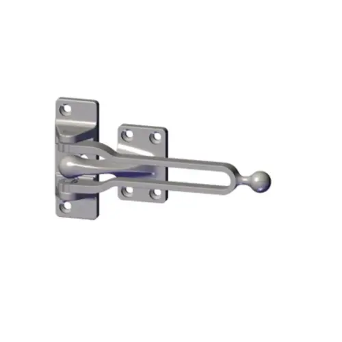 Security Door Guard, # 003506 Satin Nickel Finish