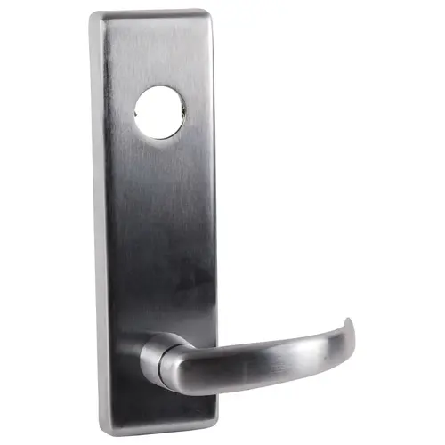 Quantum Lever Exit Device Trim with Key Locks or Unlocks Satin Chrome Finish