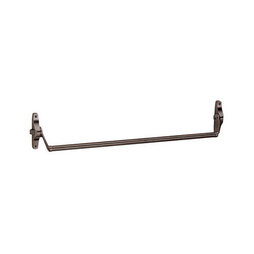 Narrow Push Bar Rim Exit Device, Oil Rubbed Bronze Finish