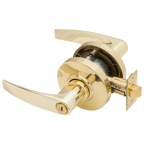 Schlage Commercial AL40S JUP 605 AL Series Privacy Jupiter Lock with 11116 Latch 10025 Strike Bright Brass Finish