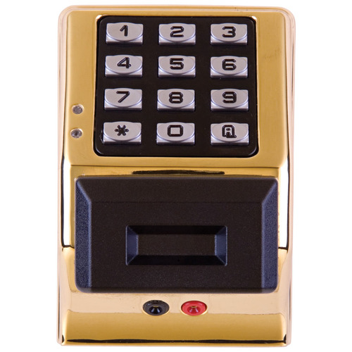 Digital Keypad Bright Brass Finish