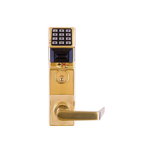 Right Hand Proximity Keypad Mortise Lock Bright Brass Finish