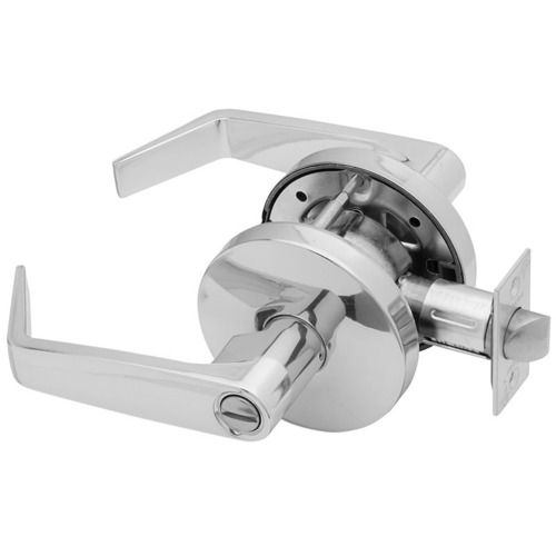 W Series Privacy Dane Lever Lock with 30206 Latch 30148 Strike Bright Brass Finish
