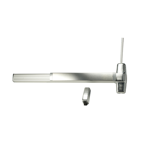 98 Series Surface Vertical Rod Exit Device Satin Chrome