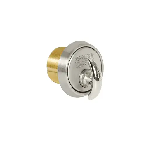 124 Series Thumbturn Cylinder, Satin Stainless Steel