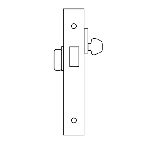 Mortise Lock Satin Bronze Clear Coated