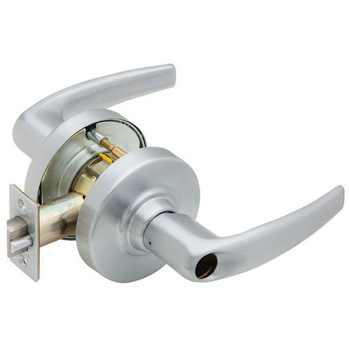 ND Series Vandlgard Entry / Office Less Cylinder Athens with 13-247 Latch 10-025 Strike Satin Chrome Finish