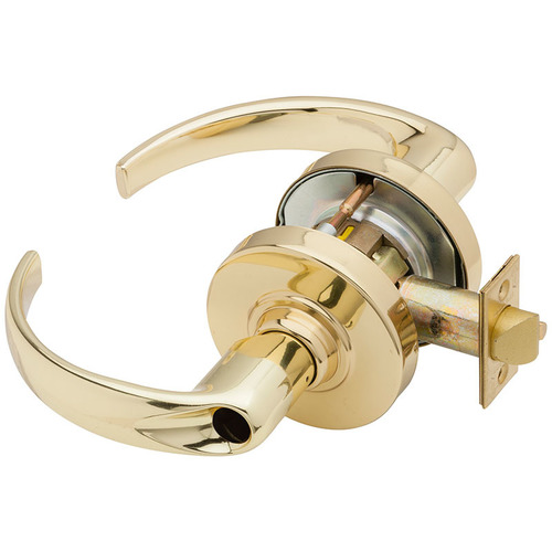 ND Series Vandlgard Storeroom Less Cylinder Sparta with 13-247 Latch 10-025 Strike Bright Brass Finish