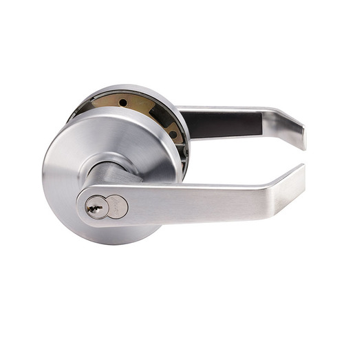 GL Series Cylindrical Lever Lock, Satin Chrome