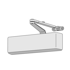 Lcn 4040xp Hedaw 62g Lh Brass De Door Closer Satin Brass