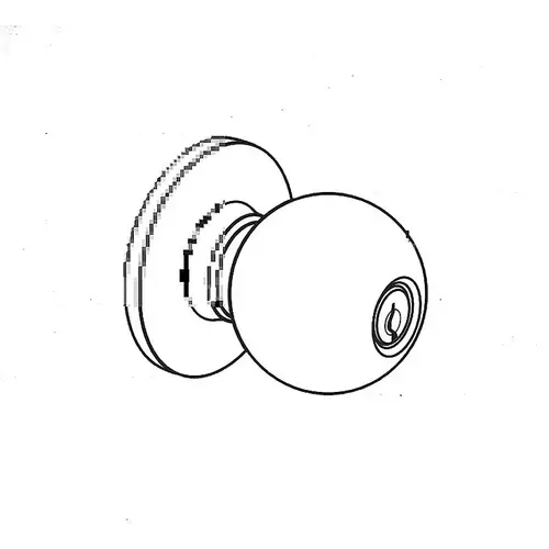 Cylindrical Lock Bright Chrome