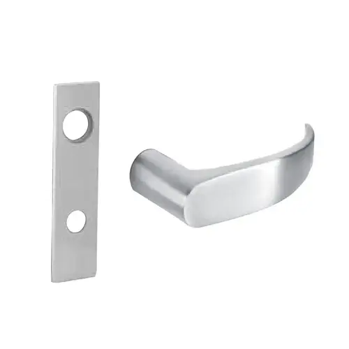 Dummy Trim Deadlock Double Cylinder with Deadbolt Mortise Lock with P Lever and LW1 Escutcheon Bright Chrome Finish