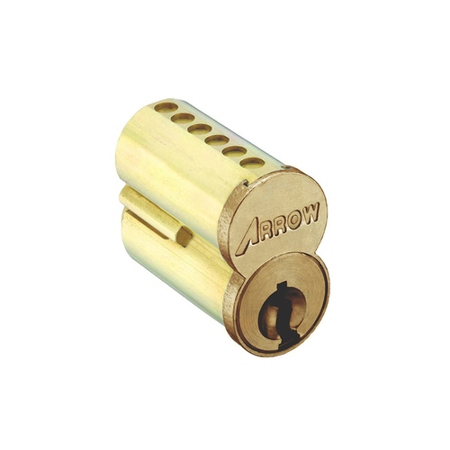 6-Pin SFIC Core, Combinated, 1C Keyway, Satin Brass