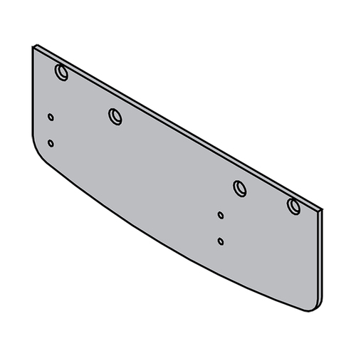 Door Closer Mounting Plates Satin Brass Painted