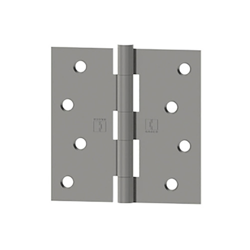 Full Mortise Plain Bearing Residential Hinge, 4" x 4", Steel, 5 Knuckle, Aluminum Painted