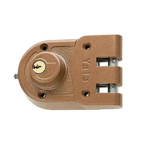 Yale 197 1/4 Jimmy Proof Deadlock, Double Cylinder, Angle Strike