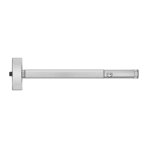48" Surface Vertical Rod Exit Device, Exit Only, Dummy Trim Prep, 4' Device, Satin Aluminum Clear Anodized