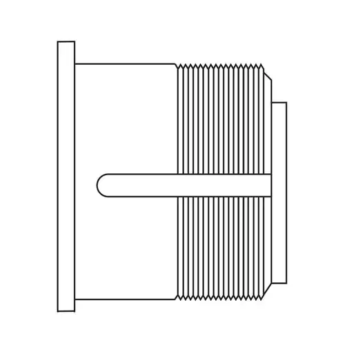 Lock Mortise Cylinder Bright Brass