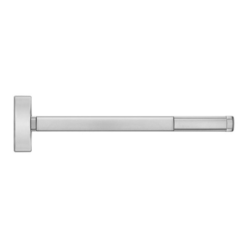 36" Delayed Egress Narrow Stile Concealed Vertical Rod Exit Device, Exit Only, Dummy Trim Prep, 3' Device, Satin Stainless Steel