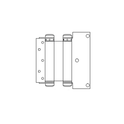 Bommer 3044-8-1.75-652 Industrial Clamp Flange Double Acting Spring Hinge, Steel Material, Non-Template, Non-Handed, 8 In. Satin Chromium