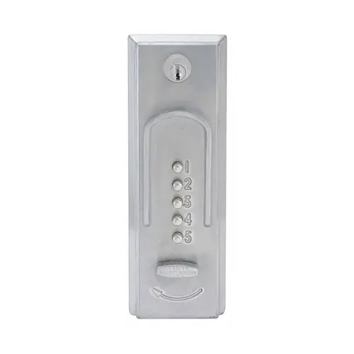 2015 Series Mechanical Pushbutton Exit Trim, Satin Chrome