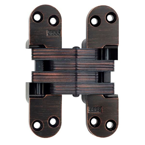 SOSS 218US10BL 218 INV HNG 4-5/8IN US10BL 1EA 218 SER 4-5/8IN INVIS HINGE 1-3/4 INCH MIN DOOR THICKNESS 1 EACH OIL RUBBED BRONZE LACQUERED