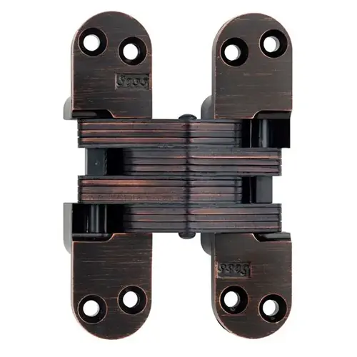 SOSS 218US10BL 218 INV HNG 4-5/8IN US10BL 1EA 218 SER 4-5/8IN INVIS HINGE 1-3/4 INCH MIN DOOR THICKNESS 1 EACH OIL RUBBED BRONZE LACQUERED