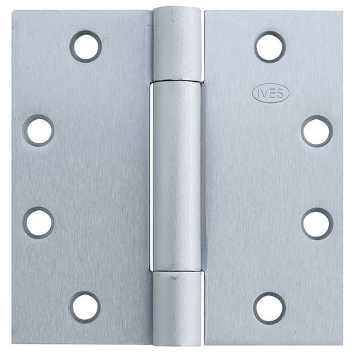 3-Knuckle Concealed Bearing Hinge, Standard Weight, 4-1/2" x 4-1/2", Satin Chrome