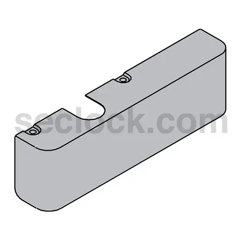 LCN 4010-72MC LH AL Door Closer Covers Aluminum Painted
