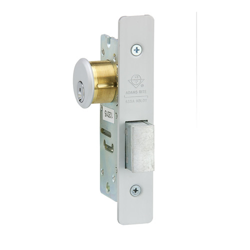 Aluminum Door Deadlocks Satin Aluminum Clear Anodized