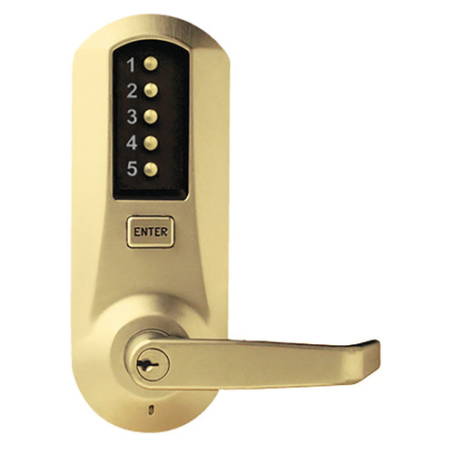 Pushbutton Lock Satin Brass