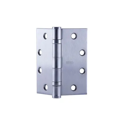 5" x 4-1/2" Five Knuckle Full Mortise Standard Weight Concealed Conductor 8 Wire Electric Hinge Satin Chrome Finish