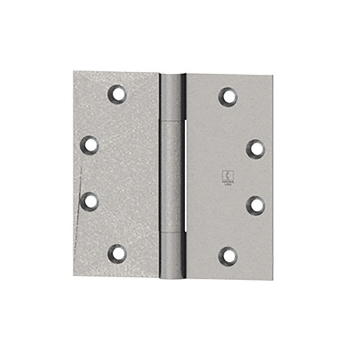 Full Mortise Concealed Anti-Friction Bearing Hinge, Standard Weight, 4-1/2" x 4-1/2", Steel, 3 Knuckle, Non Removable Pin, Ball Tips, Satin Brass