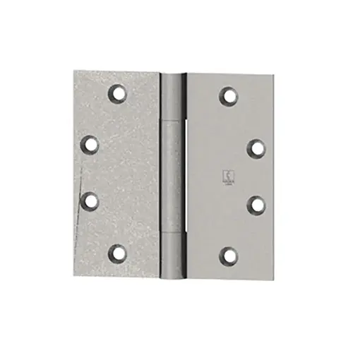 Full Mortise Concealed Anti-Friction Bearing Hinge, Standard Weight, 4" x 4", Stainless Steel, 3 Knuckle, Satin Stainless Steel