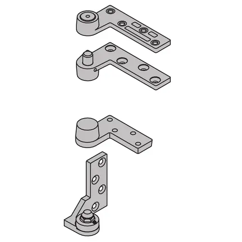 7212 3/4" Offset Pivot Set - RH, Satin Chrome